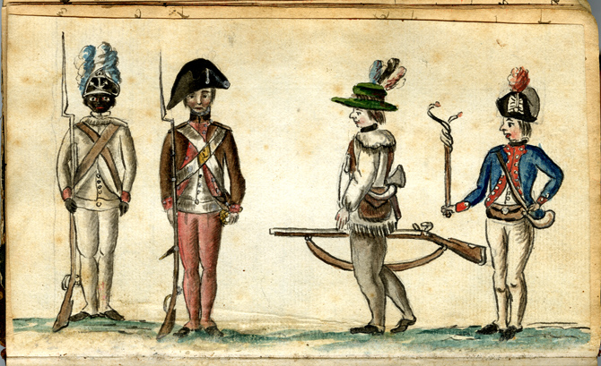 Continental soldiers in 1781